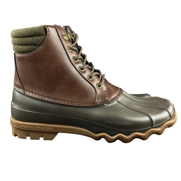 Sperry Top-Sider Boots Mens 10.5‎ M Brown Leather Canvas Preppy Heritage Utility Sperry | Shoes | New Mens Sperry Top Sider Saltwater Duck  main image 3